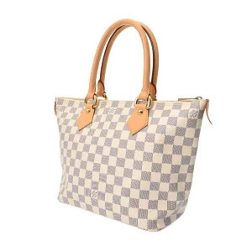 Louis Vuitton Handbag Canvas Damier White Saleya White Azur